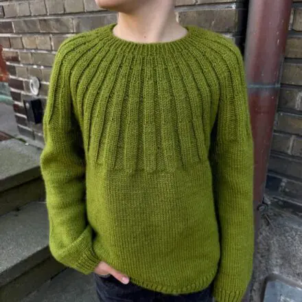 PetiteKnit wzór na druty Harald's Sweater