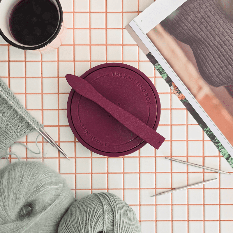 The Knitting Box Spin Buddy Macaron