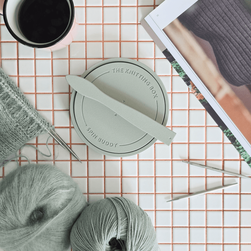 The Knitting Box Spin Buddy Macaron