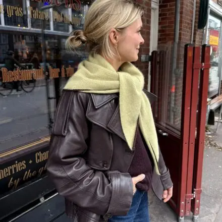 PetiteKnit Uma Scarf wzór na druty po angielsku z polskim tłumaczeniem szalik kaszmir kaszmirowy szalik