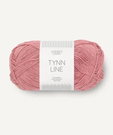 Tynn Line cienka włóczka bawełniana z lnem Sandnes Garn w kolorze angielskiej róży 4323