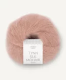 włóczka tynn silk mohair moherowa z jedwabiem tynn silk mohair w kolorze pudrowego różu