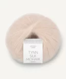 włóczka tynn silk mohair moherowa z jedwabiem w kolorze beżowym jasnym