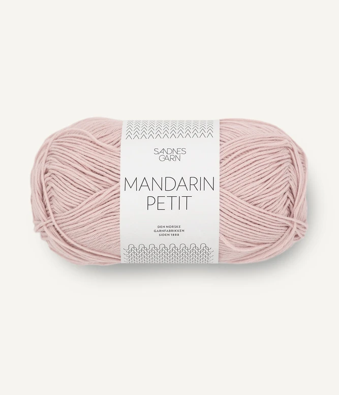 włóczka bawełniana Mandarin Petit Sandnes Garn kolor różowy pudrowy 3511