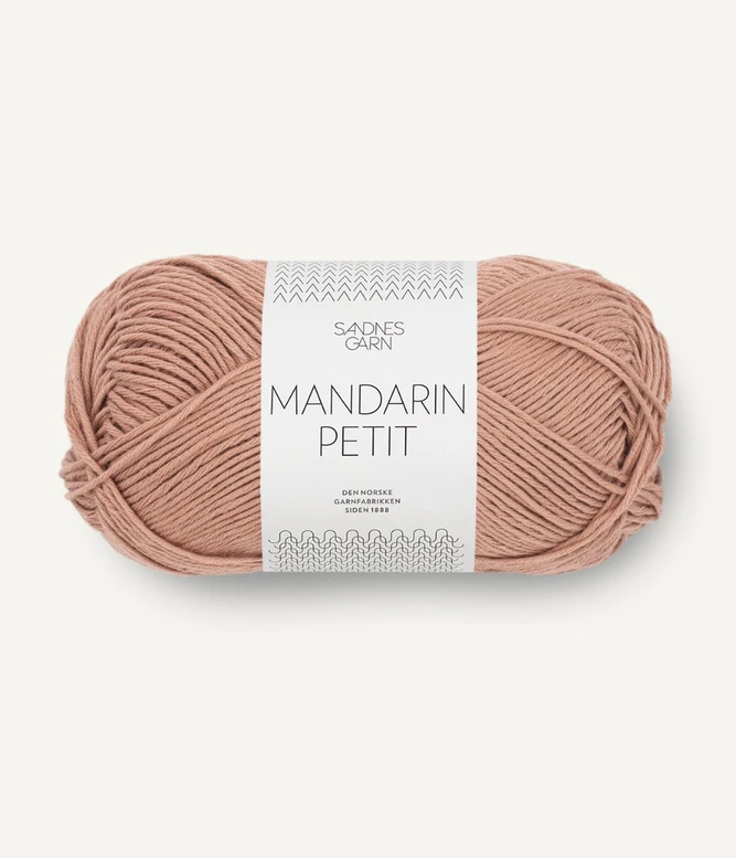 włóczka bawełniana Mandarin Petit Sandnes Garn kolor różowy piaskowy 3542