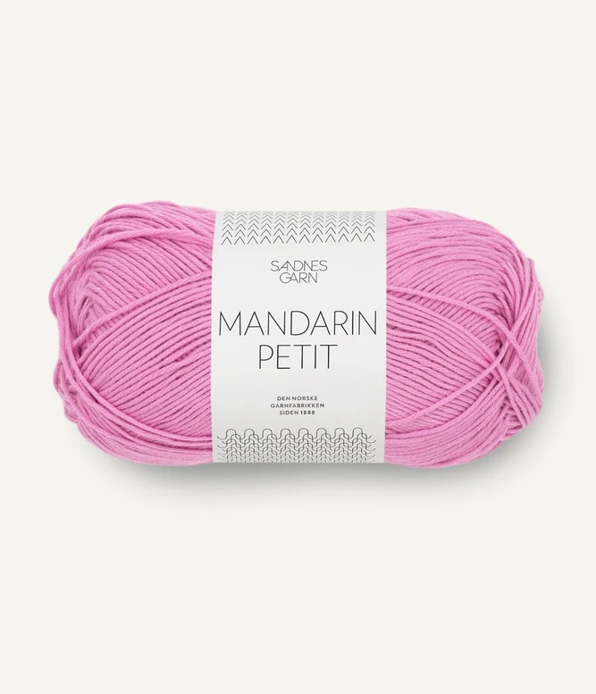 włóczka bawełniana Mandarin Petit Sandnes Garn kolor szokujący różowy 4626
