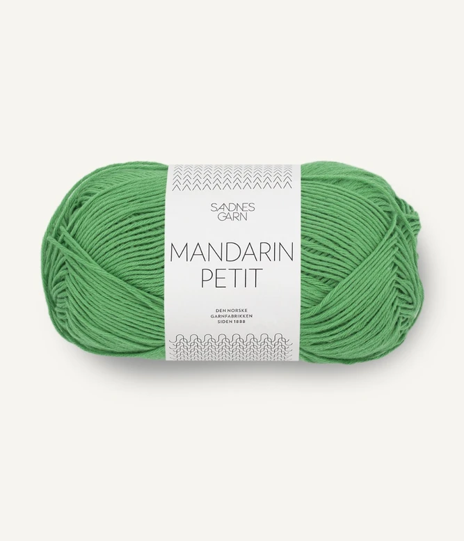 włóczka bawełniana Mandarin Petit Sandnes Garn kolor zielony jelly bean 8236