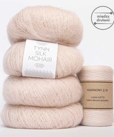 Zestaw Harmony Tynn Silk Mohair 2321 zestaw włóczek na sweter moher oraz cienkie merino