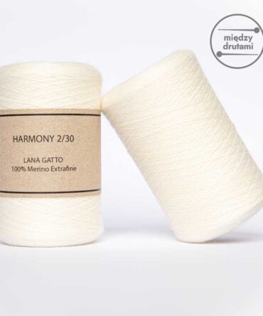 Lana Gatto Harmony 10009 kolor naturalny cienka wełna merino extrafine