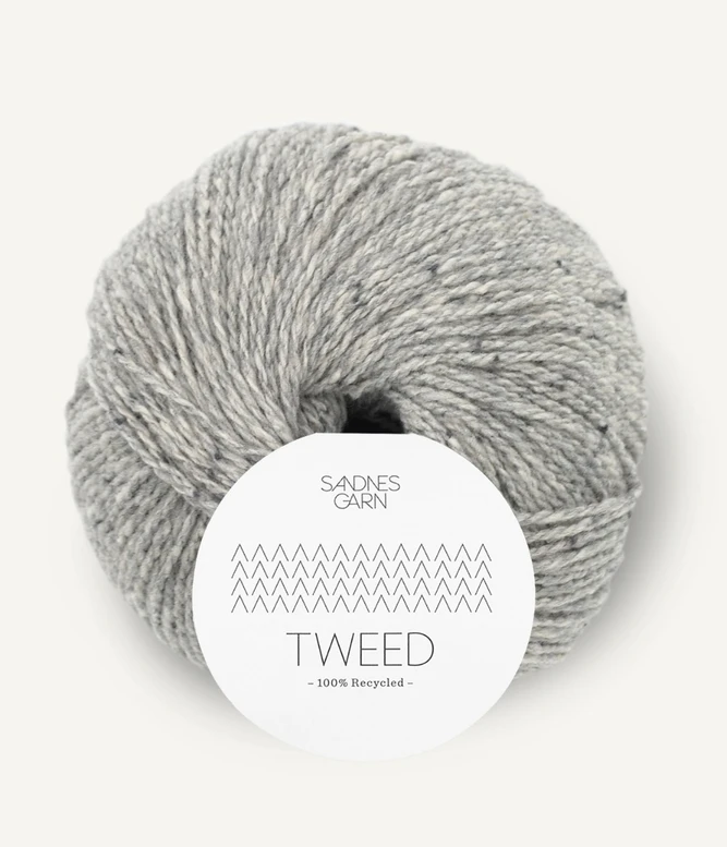 Tweed recycled Sandnes Garn w 100% z recyclingu włóczka wełna z kaszmirem kolor 1085