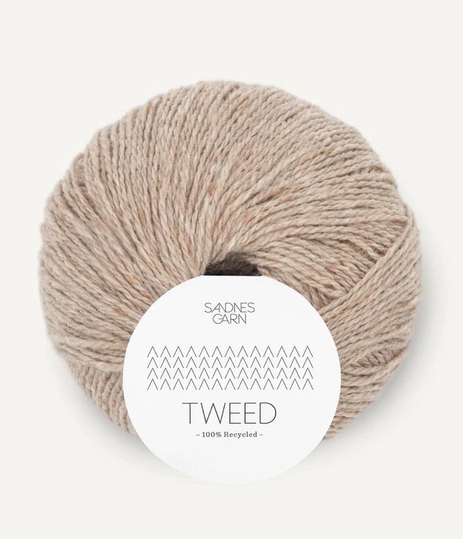 Tweed recycled Sandnes Garn w 100% z recyclingu włóczka wełna z kaszmirem kolor 2585