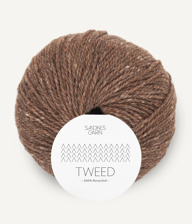 Tweed recycled Sandnes Garn w 100% z recyclingu włóczka wełna z kaszmirem kolor 3185