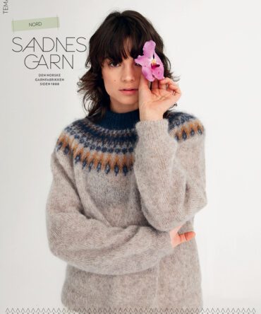 Tema 71 sandnes Garn czasopismo ze wzorem swetra Nord