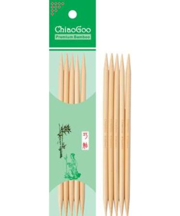 Druty skarpetkowe bambusowe 15cm chiaogoo druty pończosznicze