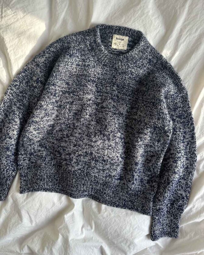 PetiteKnit wzory Melange Sweater wzór na sweter do robienia na drutach