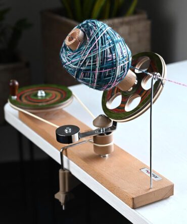 Zwijarka drewniana KnitPro urządzenie do zwijania wełny w motki