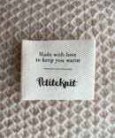 Metka PetiteKnit Made bawełniana metka do ubrań