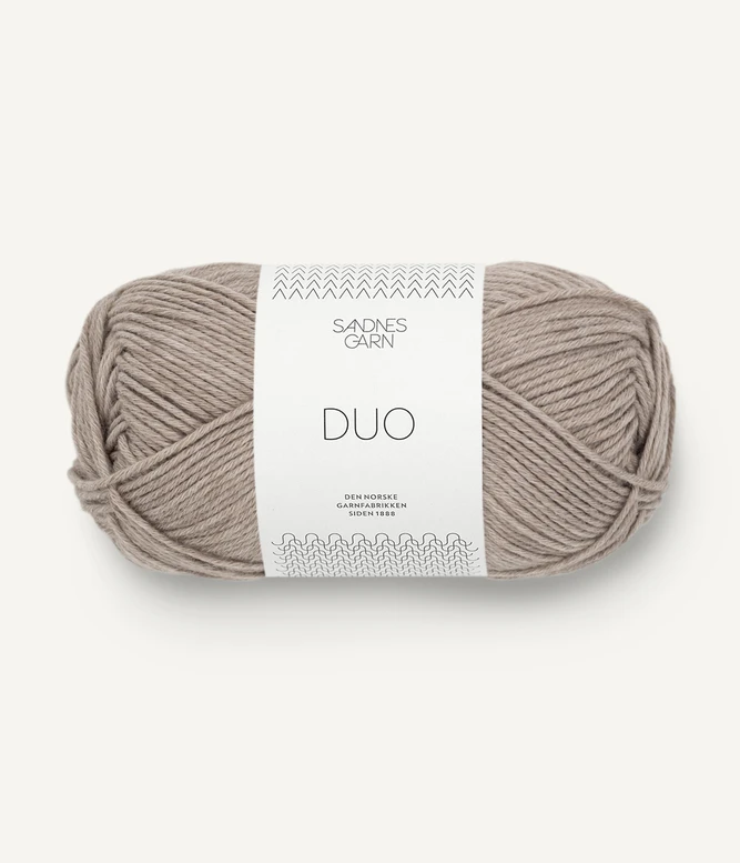 DUO Sandnes Garn włóczka bawełniana z wełną merino kolor 2650