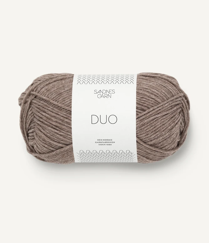 DUO Sandnes Garn włóczka bawełniana z wełną merino kolor 2652