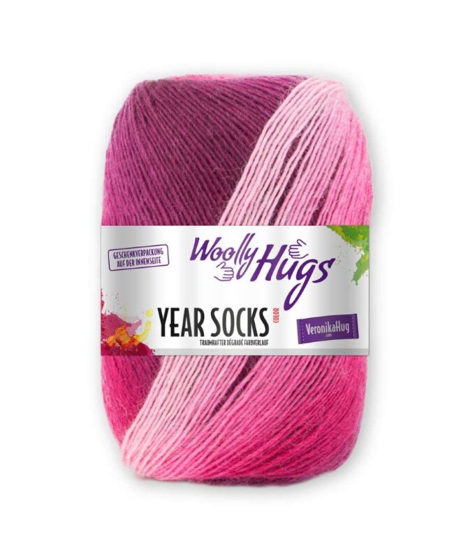Woolly Hugs Year Socks włóczka skarpetkowa kolor 04