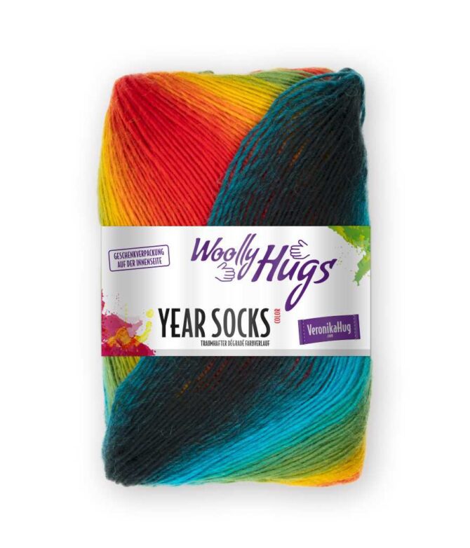 Woolly Hugs Year Socks włóczka skarpetkowa kolor 17