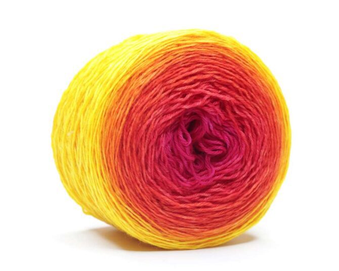Bilum Yarns włóczka wełna merino gradientowa kolor Eta 118
