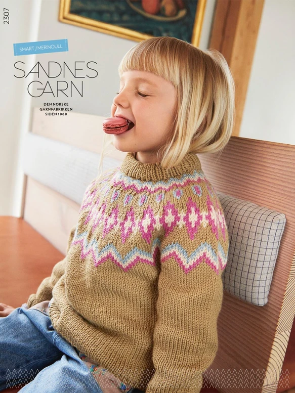 Kids 2303 Sandnes Garn czasopismo ze wzorami na druty dla dzieci