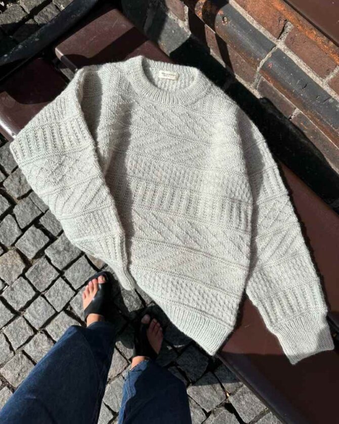 PetiteKnit wzory Storm Sweater wzór na sweter na druty