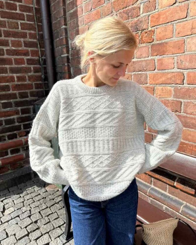 PetiteKnit wzory Storm Sweater wzór na sweter na druty