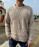 Ingrid Man Sweater wzór swetra w strukturalny wzór