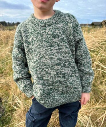 PetiteKnit Melange Sweater Junior melanżowy sweter