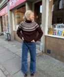 PetiteKnit Celeste Sweater wzór na sweter żakardowy do robienia na drutach