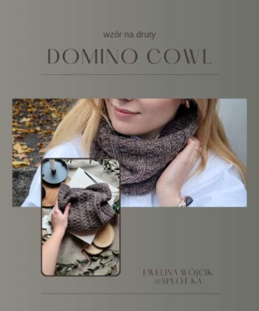 Domino Cowl wzór na druty zestaw z włóczką