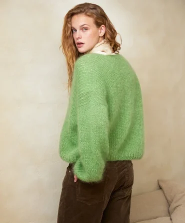 Facile sweter double 2402 wzór na sweter Sandnes garn Sweter FACILE wzór z włóczką