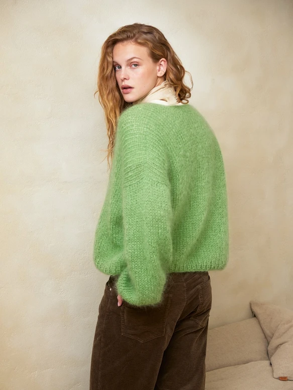 Facile sweter double 2402 wzór na sweter Sandnes garn Sweter FACILE wzór z włóczką