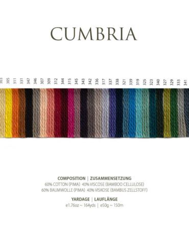 Cumbria Pascuali wzornik kolorów