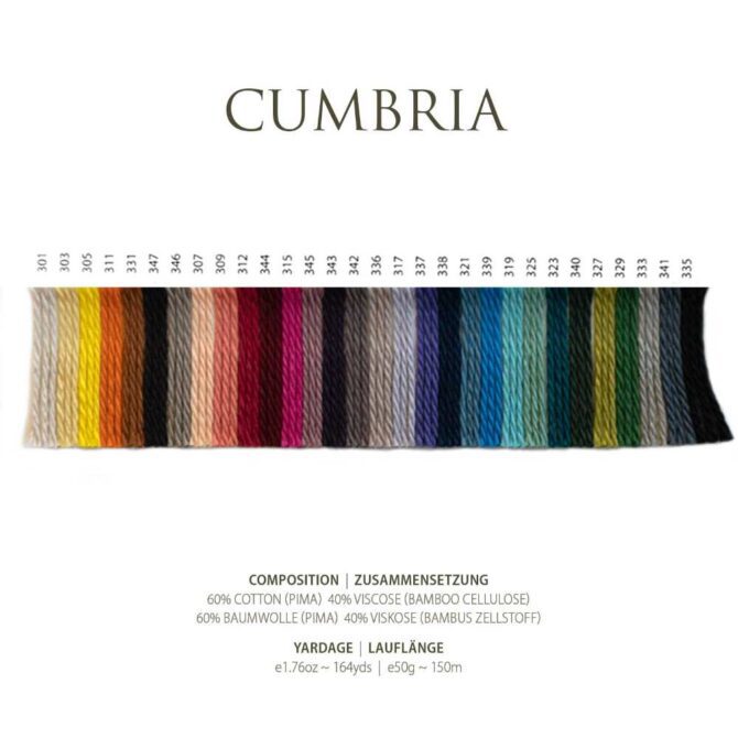 Cumbria Pascuali wzornik kolorów