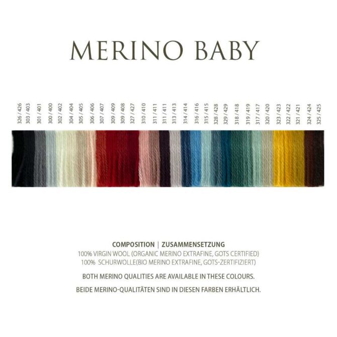 Merino Pascuali wzornik kolorów