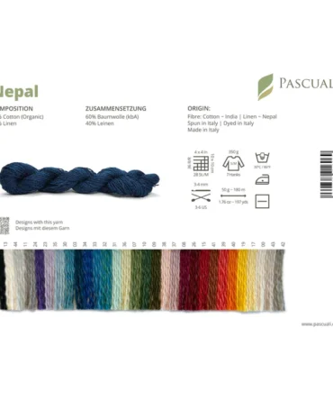 Pascuali wzornik kolorów włóczka Nepal paleta barw wzornik kolory karta kolorystyczna