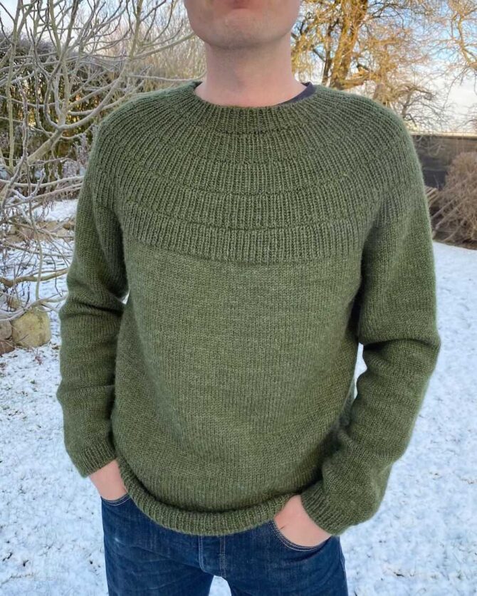 PetiteKnit Anker's Sweater My Boyfriend's Size sweter męski