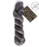 Woollala Pure Silk Lace 600 Graphite ręcznie farbowany jedwab morwowy najwyższej jakości