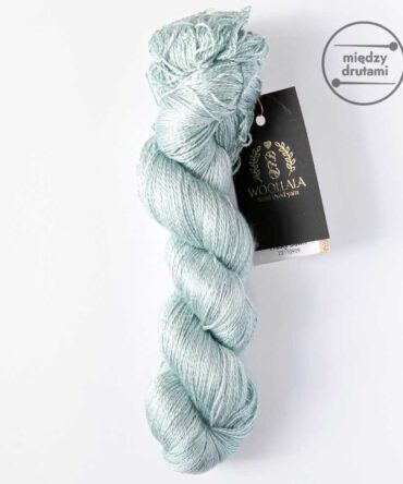 Woollala Pure Silk Lace 600 Frosty Dawn ręcznie farbowany jedwab morwowy najwyższej jakości