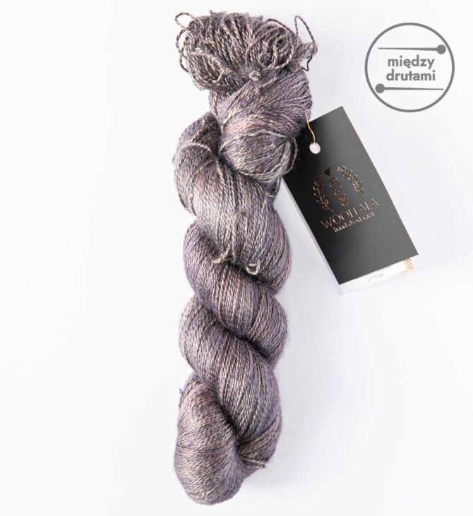 Woollala Pure Silk Lace 600 Mr. Darcy ręcznie farbowany jedwab morwowy najwyższej jakości
