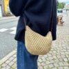 PetiteKnit Florence Bag torebka z podszewką i skórzanym paskiem