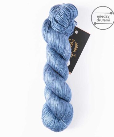 Woollala Pure Silk 100 Denim ręcznie farbowany jedwab morwowy najwyższej jakości