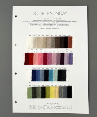 Sandnes Garn Double Sunday wzornik kolorów