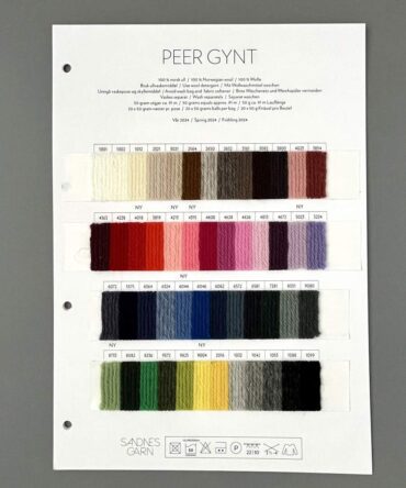 Sandnes Garn Peer Gynt wzornik koloró