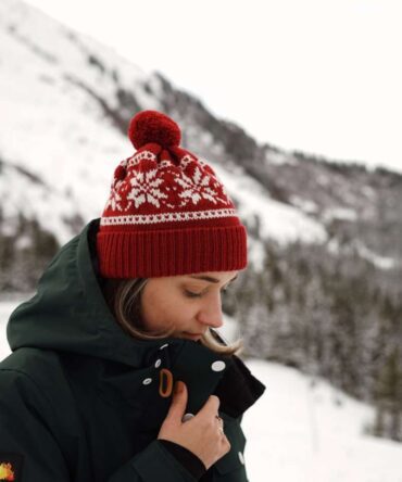 Andrew's Hat wzór z włóczką na zimową czapkę żakardową ze wzorem norweskim
