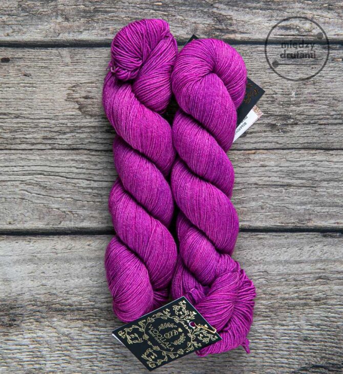 Deep Orchid Woollala Sock włóczka ręcznie farbowana