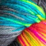 Włóczka Short Rainbow Sock - antracyt